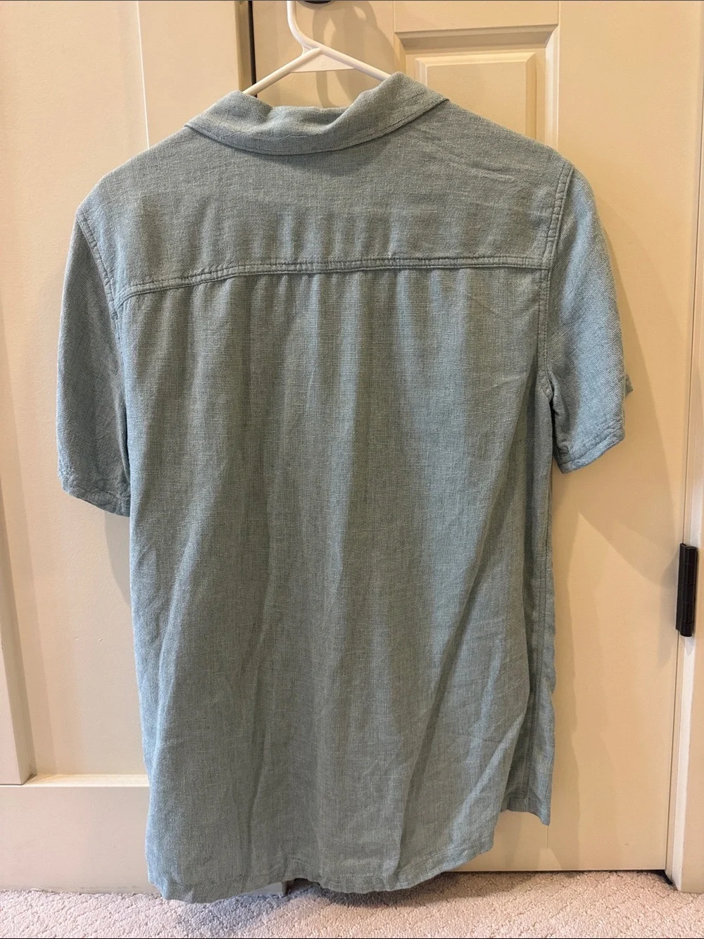 Abercrombie & Fitch Pale Green Short Sleeve Camp Shirt